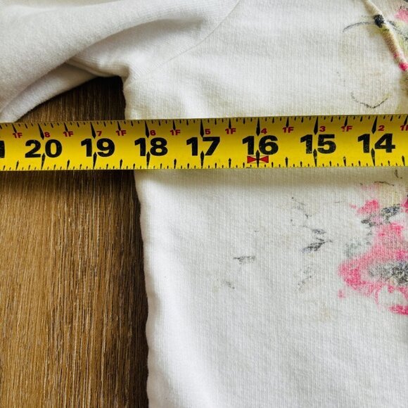 VTG Crisca Button Front White Trucker Jacket Flower Design Lace Trim  M - Picture 14 of 16